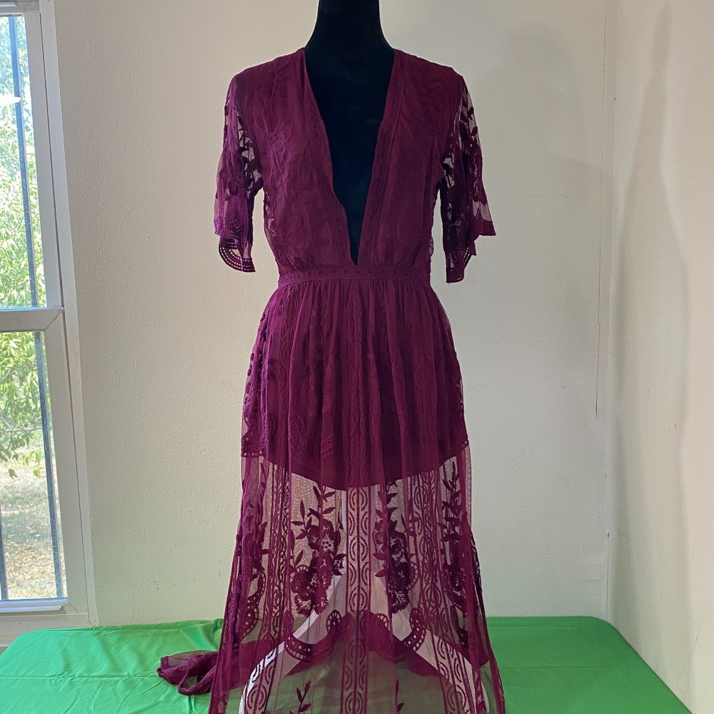 Maroon Dress/Romper